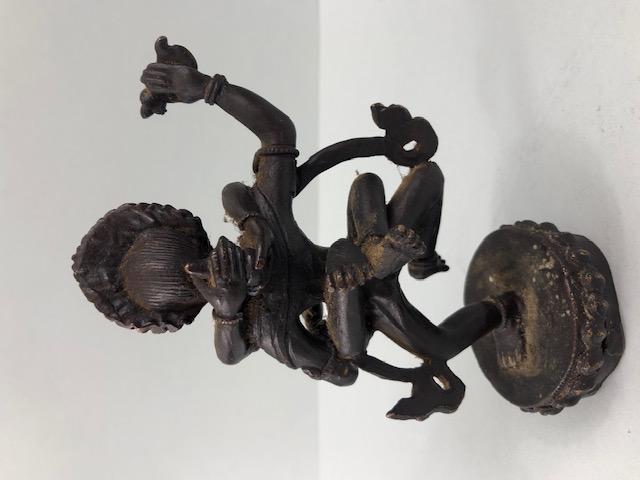 oriental interest, patinated brass Tibetan tantric figure of Garuda approximately 16cm high - Image 3 of 10