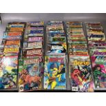 Marvel comics, collection of comics featuring the Avengers, from the 1980s numbers ranging from 201-