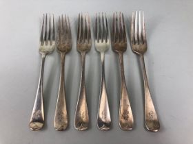 Silver Hallmarked Victorian forks, six in total hallmarked for London dated 1899 by maker Wakely &