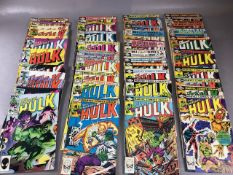 Marvel Comics, featuring The Hulk copies from the 1980s scattered numbers from 250- 298 (