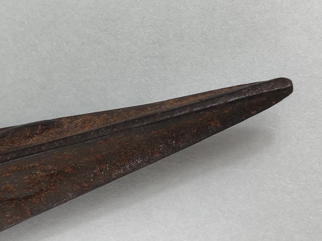 Oriental interest, Tibetan Patinated metal Phurba dagger for exorcism, approximately 14cm in length - Image 10 of 14