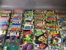 Marvel Comics, Featuring The Hulk from the 1970s and 80s scattered numbers ranging from 201 -