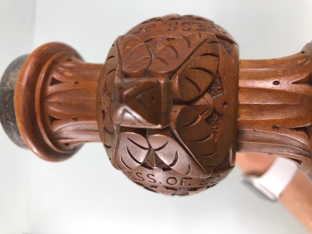 Railway / Treen interest, Antique Victorian Wooden presentation Gavel. given for the launch of the - Image 12 of 12