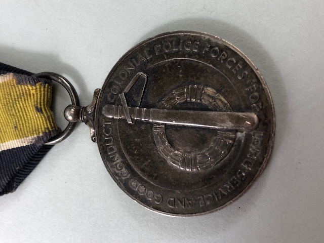 Militaria Medals: George VI Colonial Police Good Conduct Medal 2nd C.L. Police Constable 3934William - Image 5 of 14