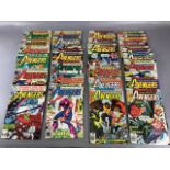 Marvel Comics , collection of comics featuring the Avengers, numbers from the 1970s and 80s ,