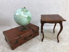 Miscellaneous Lot, vintage world Globe on stand , Replogle Globes inc USA, St Michael compressed
