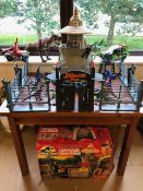 Vintage Toys, 1991 Jurassic Park Command Compound (electronic) in original box, along with various