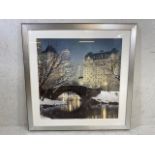 Decorators Interest, Modern framed Artko Ltd print Twilight in Central Park by Rod Chase ,