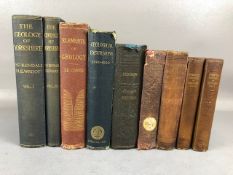 Antique books on Geology , Dr Mantels wonder of Geology Vol 1&2 1839, The Geology of Yorkshire ,
