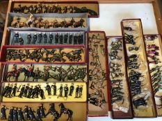 A collection of Britons soldiers various regiments and figurines A/F