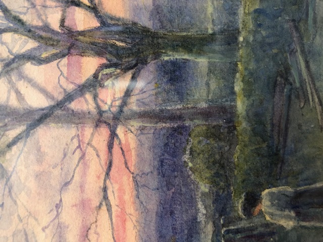 LAURA HAYNES, watercolour 'At the Break of Day', signed lower left, approx 30cm x 18cm - Image 4 of 8