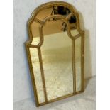 Antique Ornate Gilt framed mirror approx 45 x 85cm