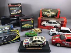 Model car interest, collection of Retro model cars to include Minichamps Ford Focus RS500 2010,