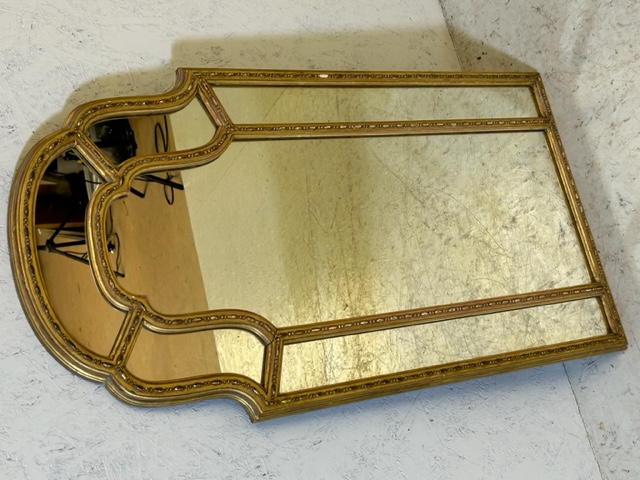 Antique Ornate Gilt framed mirror approx 45 x 85cm - Image 2 of 6