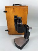 Scientific interest, Vintage twin lens laboratory Microscope 10x, Cooke, Trough & Simms Ltd York