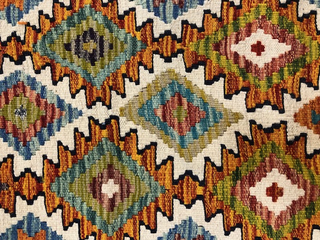 Chobi Kilim runner, approx 155cm x 64cm - Image 2 of 3