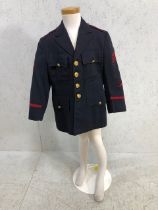 Military interest, Vintage mid 20th Century USMC Jacket made for a child, Tailors Label, Patriot