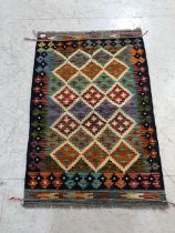 Chobi Kilim rug, approx 123cm x 83cm