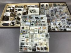 Geology, mineral, crystal interest. collection of crystal and mineral specimens to include many
