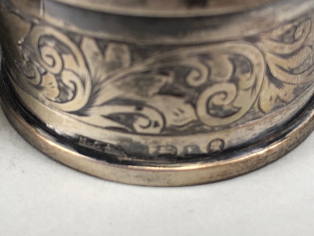Collection of silver items to include Three Hallmarked silver napkin rings and two silver spoons ( - Image 3 of 13