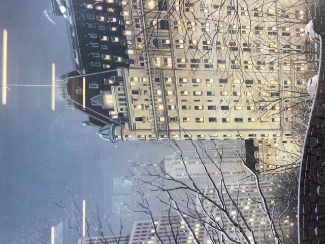 Decorators Interest, Modern framed Artko Ltd print Twilight in Central Park by Rod Chase , - Image 3 of 6