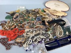 Large collection of costume jewellery