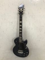 Hagstrom electric guitar, serial number M11032145, in black finish