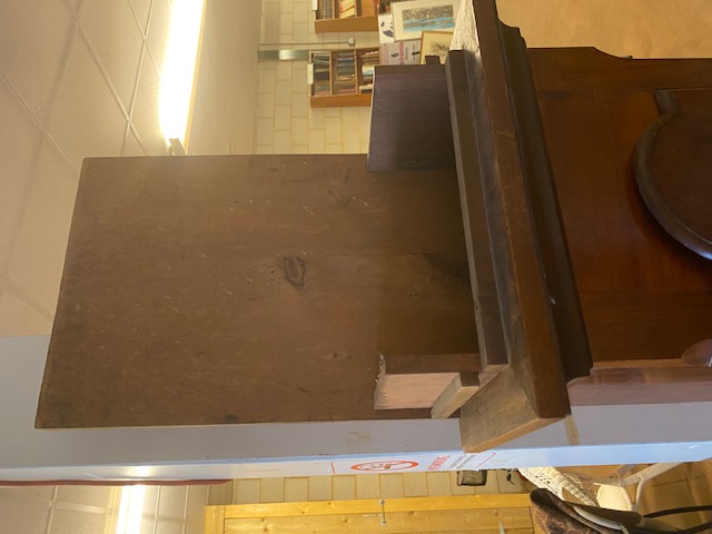 Vintage long case clock wooden case and hood without movement ideal for a restoration project, - Image 2 of 10