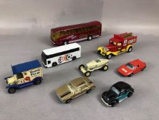 Vintage toys, group of play worn die cast cars, Match box no55 Ford Cortina 1979, Matchbox 62 VW