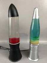 Two vintage lava lamps, untested