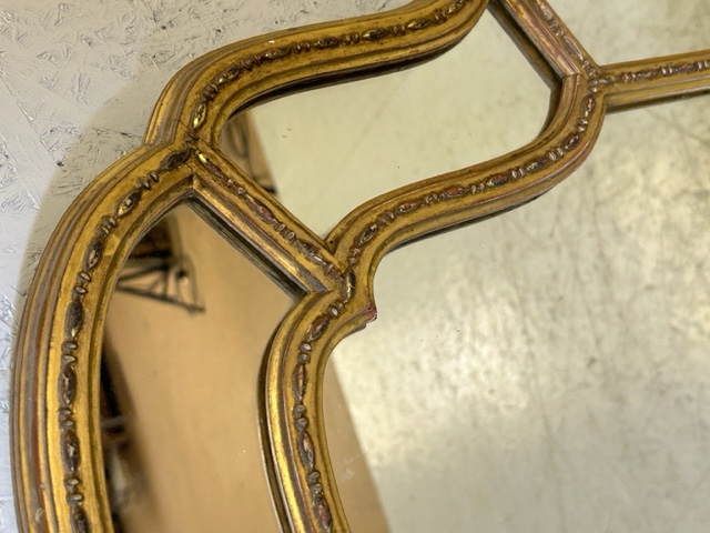 Antique Ornate Gilt framed mirror approx 45 x 85cm - Image 4 of 6