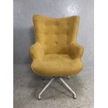 Mid century style button back armchair