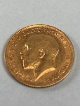 Half Gold Sovereign dated 1913