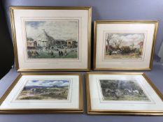 George Anderson Short Paintings, 4 framed paintings relating to Traveller life, Gipsy Camp at