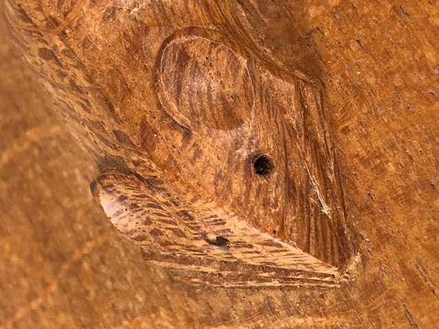 Robert Mouseman Thompson (Kilburn), an Oak Trinket Box and Cover, of rectangular form, the cover - Image 10 of 11