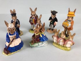 Collection of seven Royal Doulton 'Bunnykins' figurines, one A/F