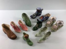 Collectable ceramic and glass shoes