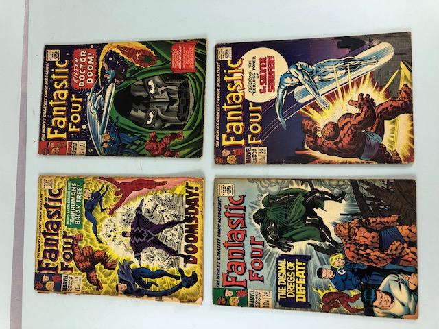 Marvel Comics, collection of Marvel comics featuring the Fantastic Four from the 1960s numbers 55,