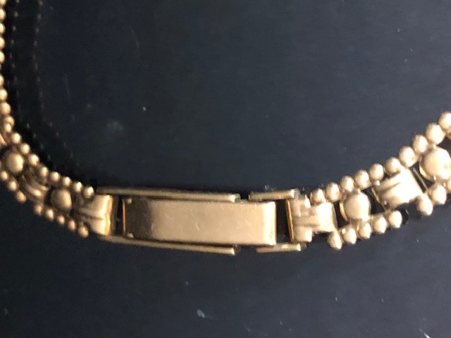 9ct Gold watch on a 8=9ct Gold bracelet total weight approx 10.4g - Image 3 of 6