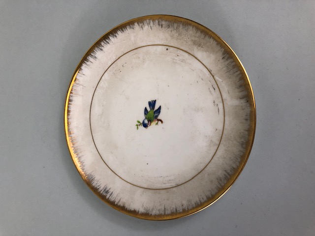 Limoges china, Two Victorian 9002 side plates decorated with gold foliage on a pastel background - Image 7 of 16