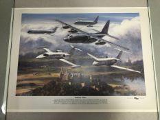 Collection of assorted unframed pencil signed aviation Art prints by Ronald Wong, 27 in total to