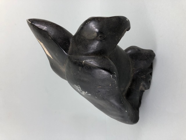 African Art, late 20th century Zimbabwean stone sculpture depicting eagle and prey approximately - Image 2 of 5