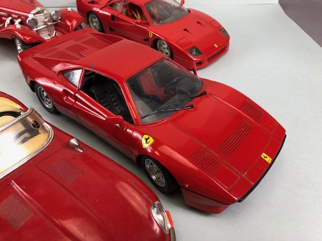 Collection of Burago and Polistil 1:16 / 1:18 scale collectable cars to include Ferrari, Jaguar - Image 3 of 9
