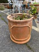 Terracotta-style garden pot