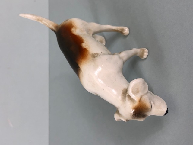 Beswick China, four black stamp fox hounds the undersides stamped Beswick England (approximately 7cm - Image 4 of 9
