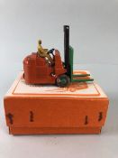 Dinky Toys, Coventry Climax Fork Lift Truck 14c in original box, winder working .