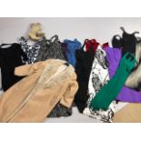 Collection of Vintage style clothes to include dresses, coats, boots etc