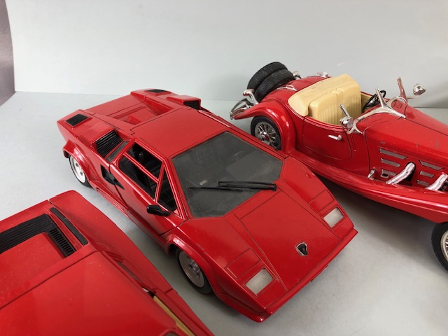 Collection of Burago and Polistil 1:16 / 1:18 scale collectable cars to include Ferrari, Jaguar - Image 6 of 9