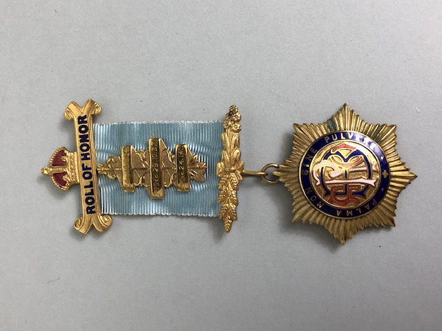 Masonic Medal with Blue enamel detailing on 9ct Gold with ribbon and clasp for the Royal Order of - Image 2 of 18