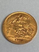 Gold Half Sovereign dated 1911